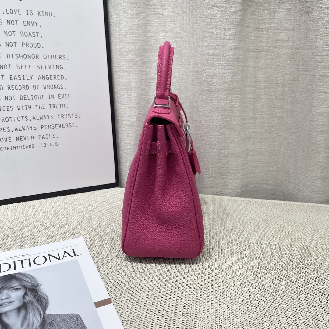 Herthtmes Togo Birkin 20/25 Bottle Red Bag