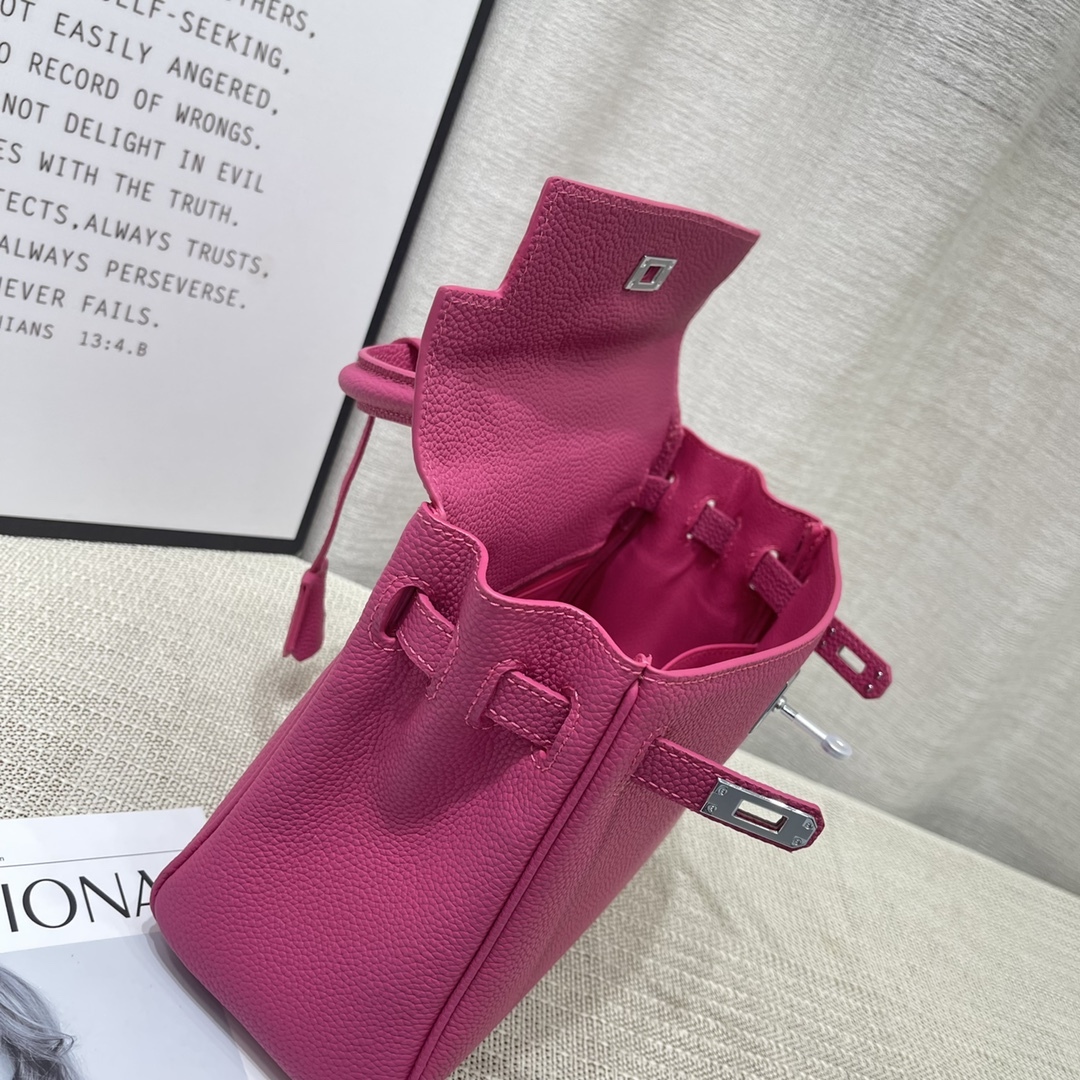 Herthtmes Togo Birkin 20/25 Bottle Red Bag