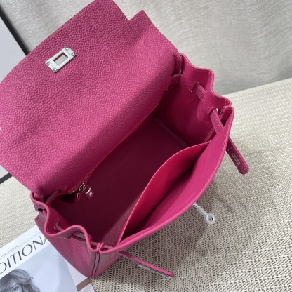Herthtmes Togo Birkin 20/25 Bottle Red Bag