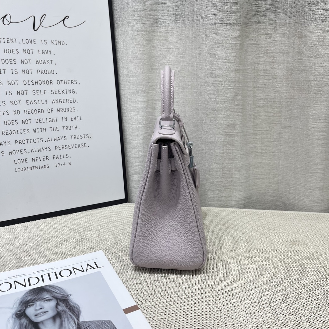 Herthtmes Togo Birkin 20/25 Bottle Light Purple Bag