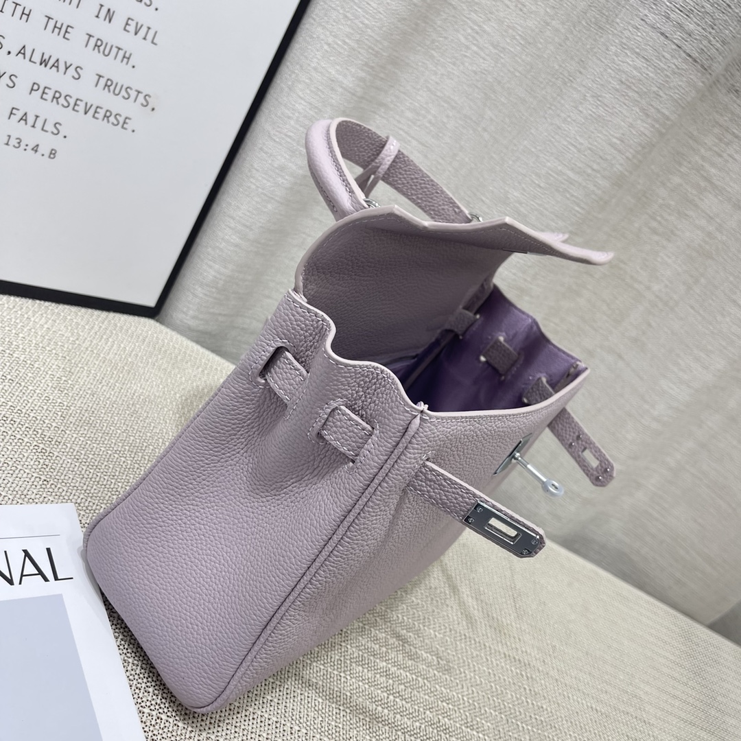Herthtmes Togo Birkin 20/25 Bottle Light Purple Bag