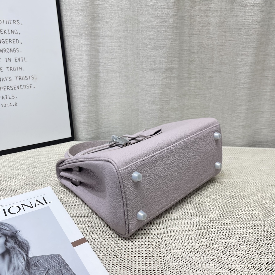 Herthtmes Togo Birkin 20/25 Bottle Light Purple Bag