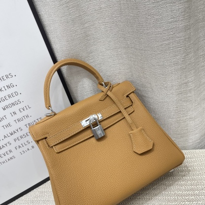 Herthtmes Togo Birkin 20/25 Bottle Brown Bag