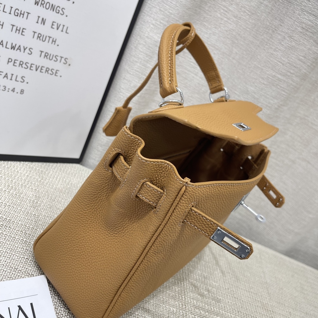 Herthtmes Togo Birkin 20/25 Bottle Brown Bag