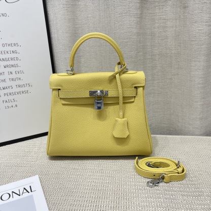 Herthtmes Togo Birkin 20/25 Bottle Yellow Bag