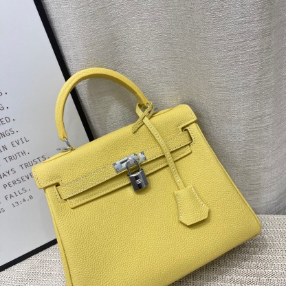 Herthtmes Togo Birkin 20/25 Bottle Yellow Bag
