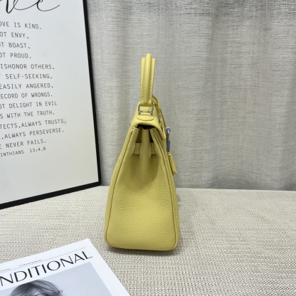Herthtmes Togo Birkin 20/25 Bottle Yellow Bag