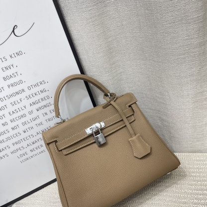 Herthtmes Togo Birkin 20/25 Bottle Brown Bag