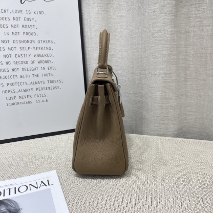 Herthtmes Togo Birkin 20/25 Bottle Brown Bag