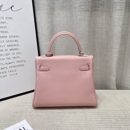 Herthtmes Togo Birkin 20/25 Bottle Pink Bag