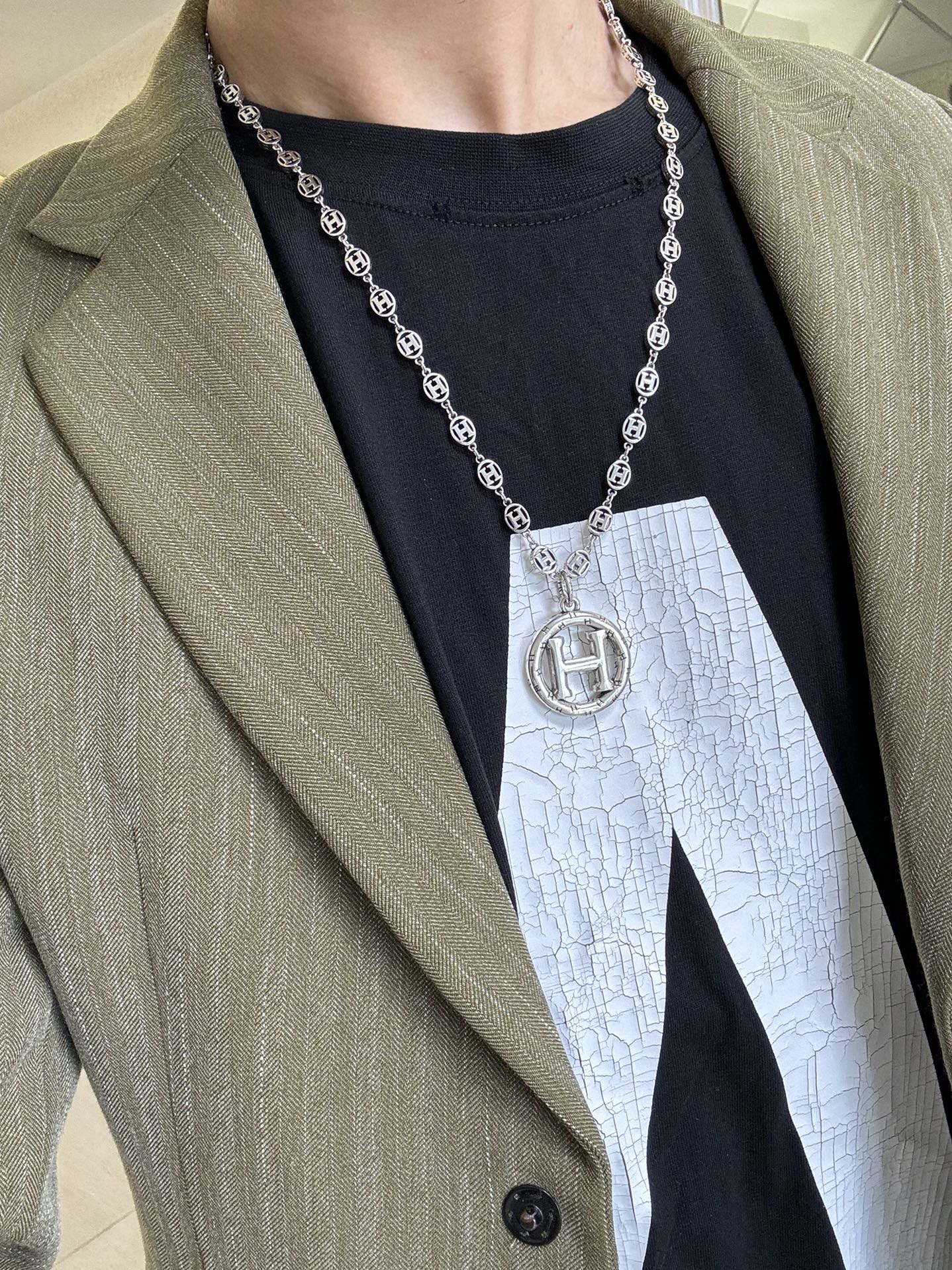 Inspired Elegance — Signature “H” Pendant Necklace