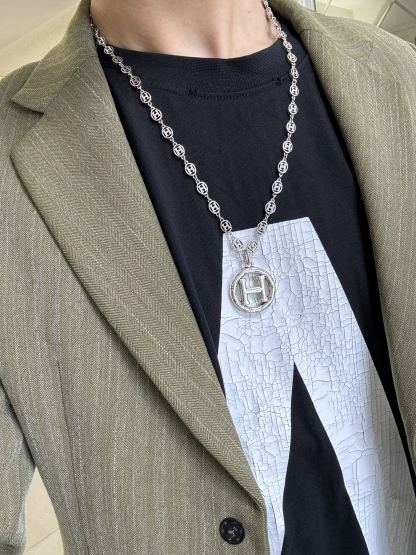 Inspired Elegance — Signature “H” Pendant Necklace