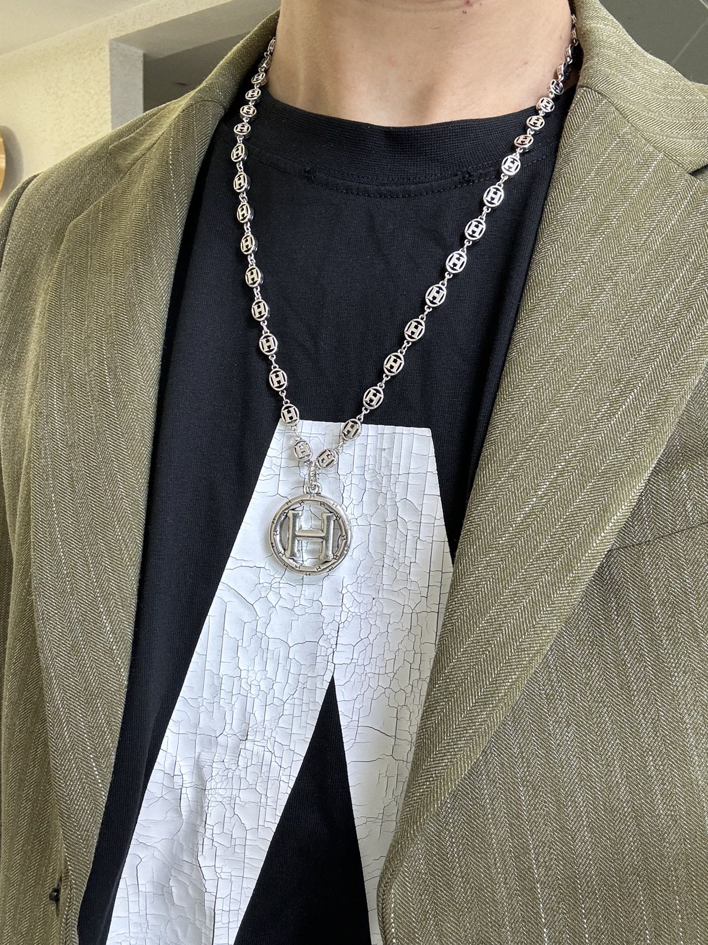 Inspired Elegance — Signature “H” Pendant Necklace