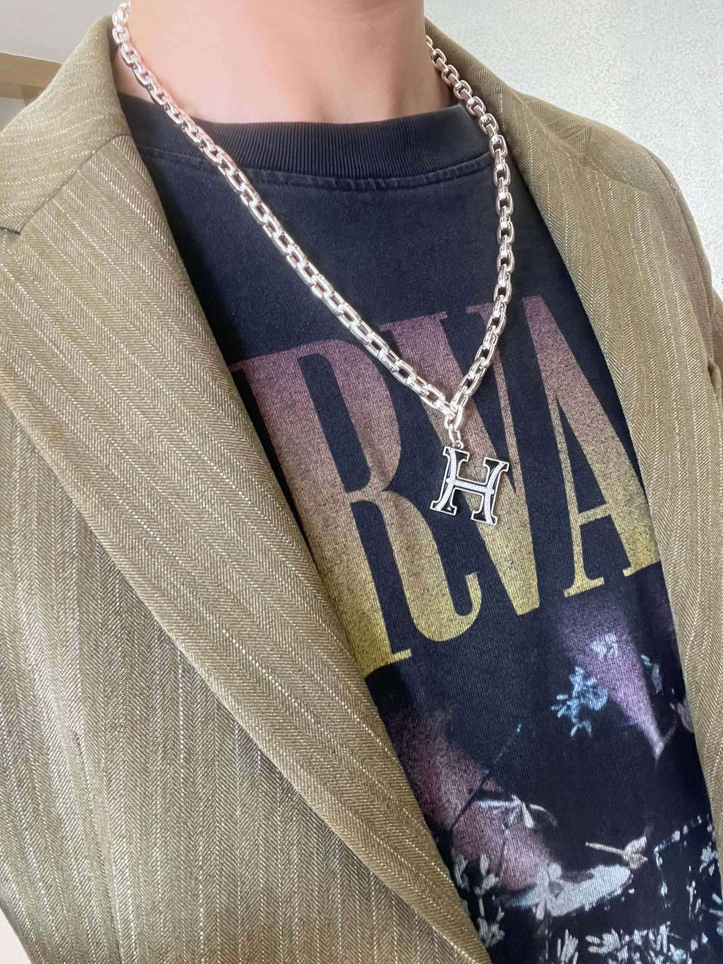 Inspired Elegance — Signature “H” Pendant Necklace