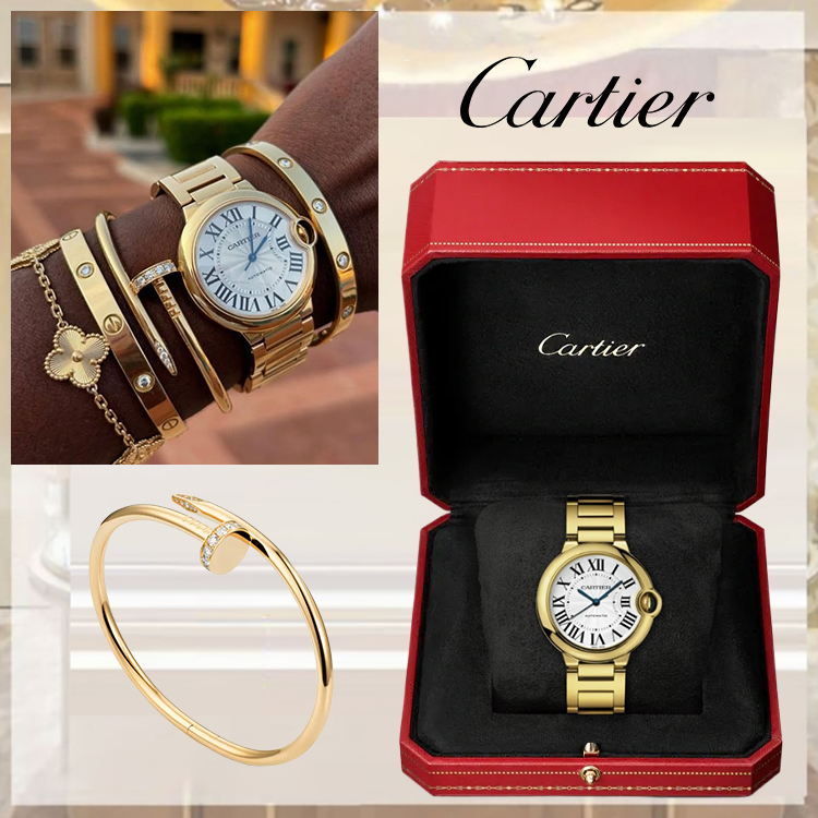 36MM BALLON BLEU DE CARthtTIER WATCH & JUSTE UN CLOU BRACELET