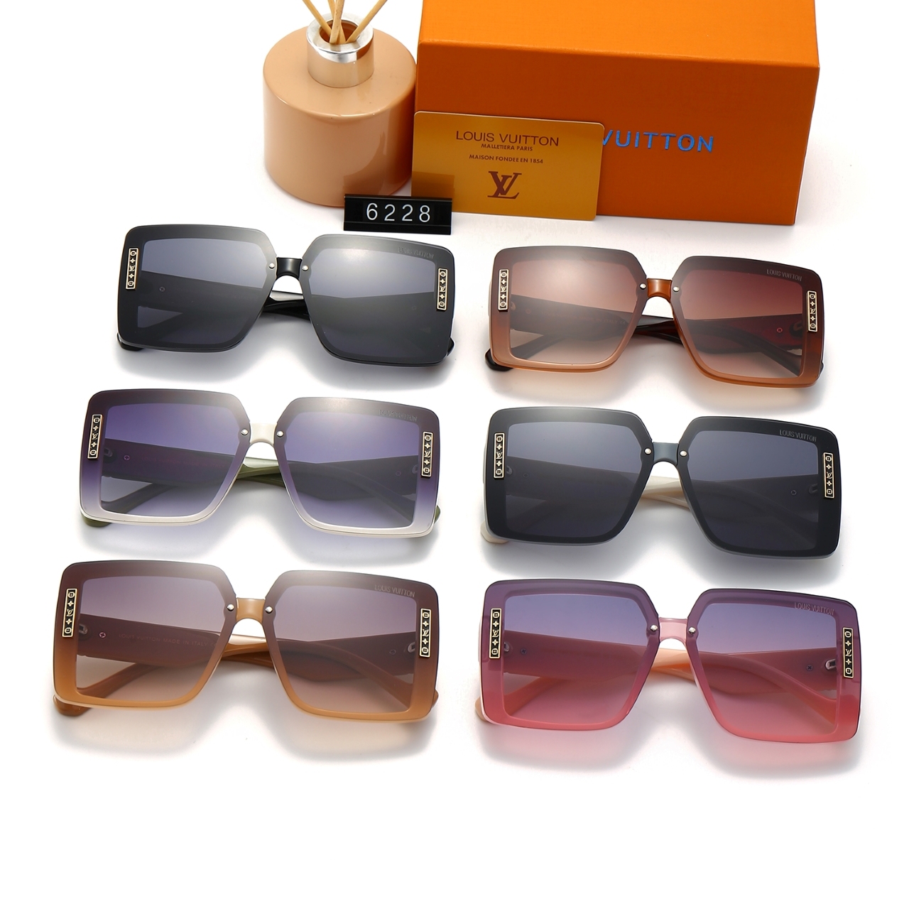 6-color fashionable LthtV sunglasses