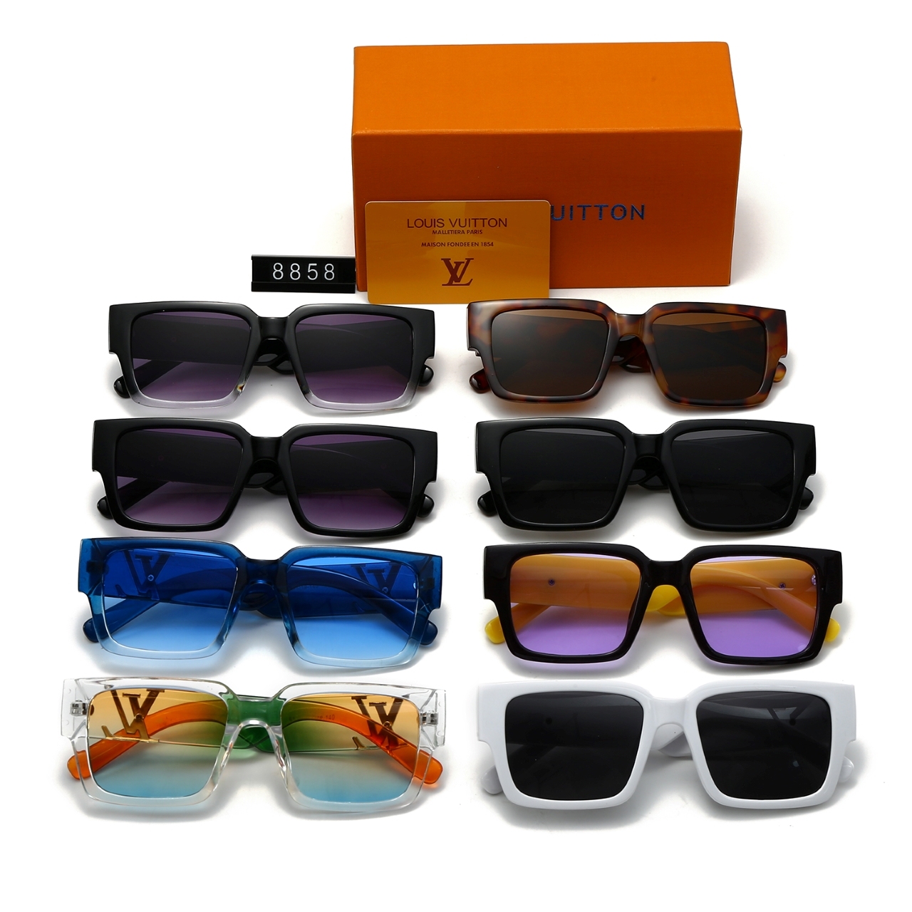 8-color fashionable LthtV sunglasses