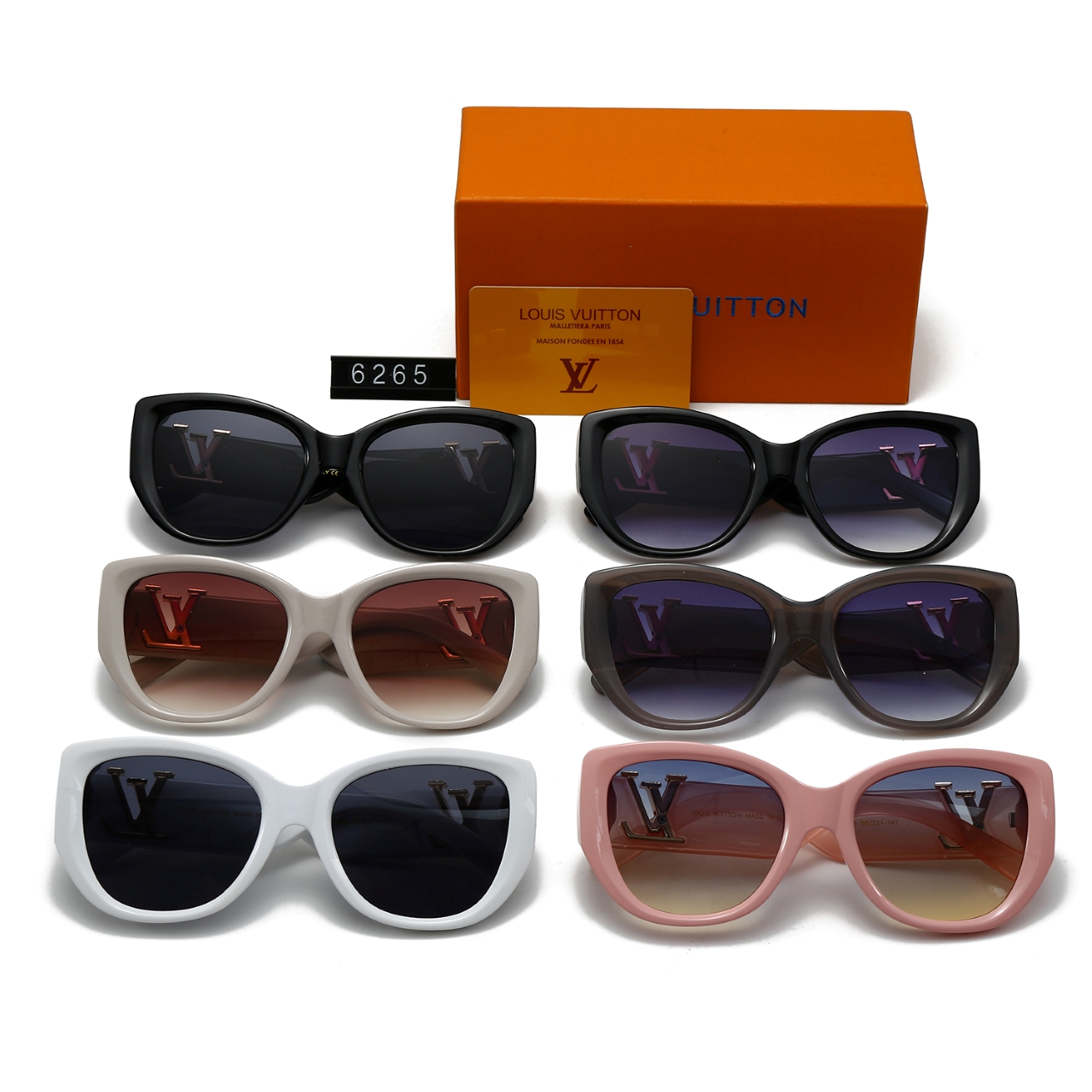 6-color fashionable LthtV sunglasses