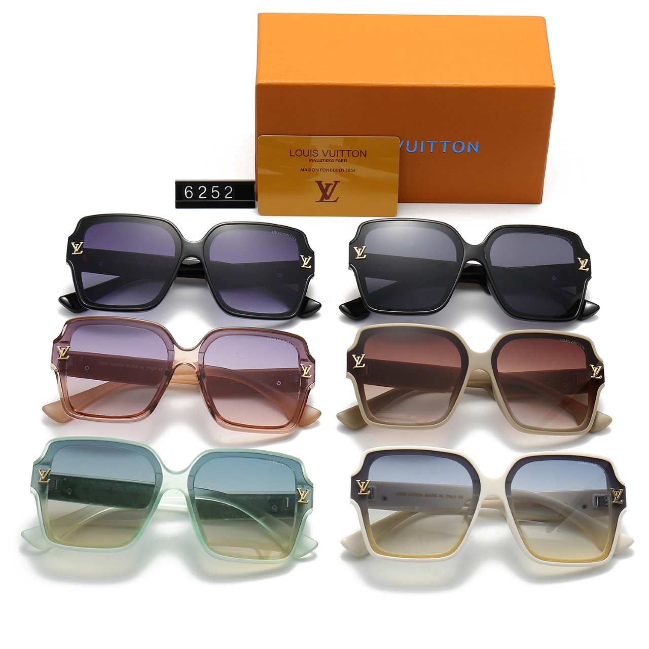 6-color fashionable LthtV sunglasses