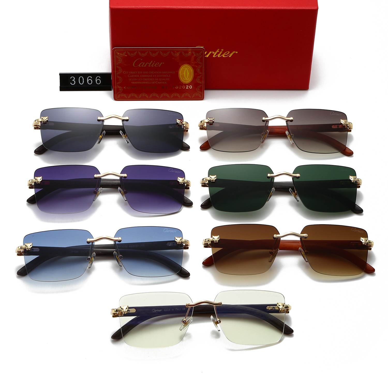 7-color fashionable Carthttier sunglasses