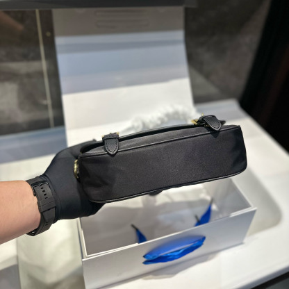 Saffiano Trimmed Tessuto Bandoliera Bag