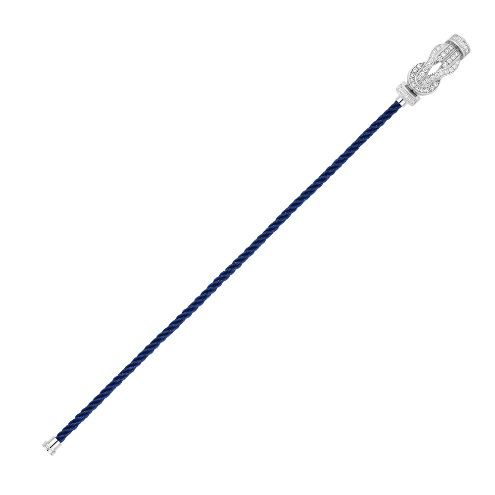 CHANCE INFINIE BRACELET 18K WHITE GOLD AND DIAMONDS MEDIUM MODEL