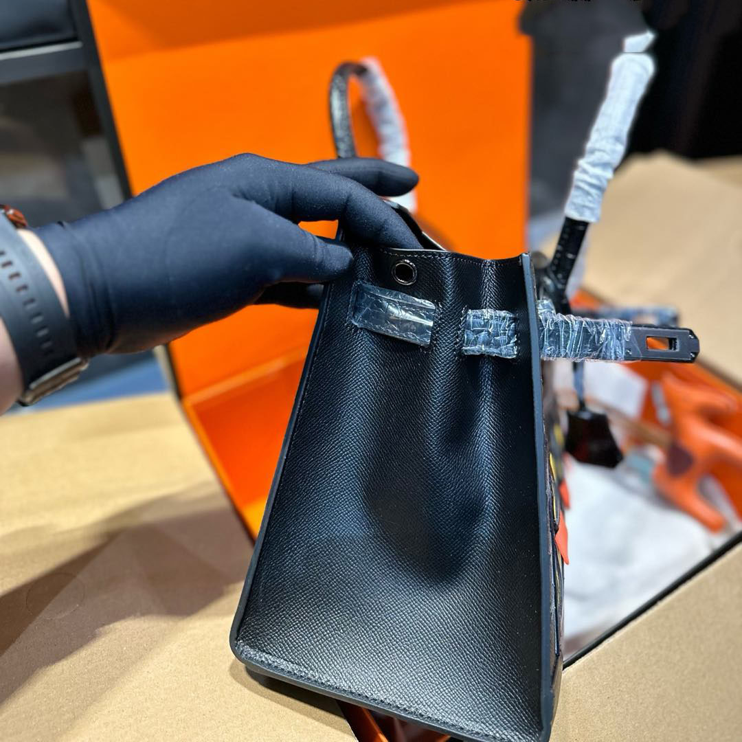 Birkin 20/25/29 Sellier Limited Edition Faubourg Bag with Palladium Hardware