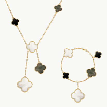 MAGIC ALHAMBRA NECKLACE, 6 MOTIFS & MAGIC ALHAMBRA BRACELET, 5 MOTIFS