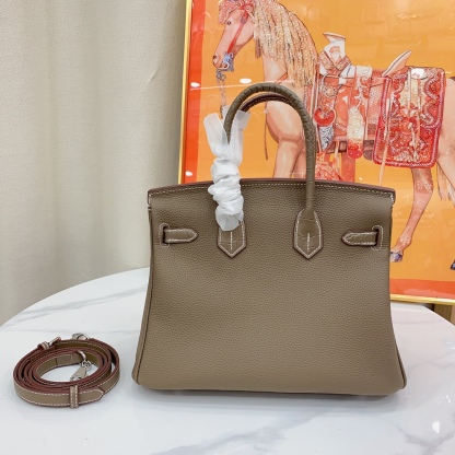 Herthtmes Togo Matte Alligator Birkin Touch 25/30 Gold