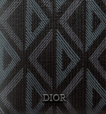 Compact Vertical Wallet  Black CD Diamond Canvas