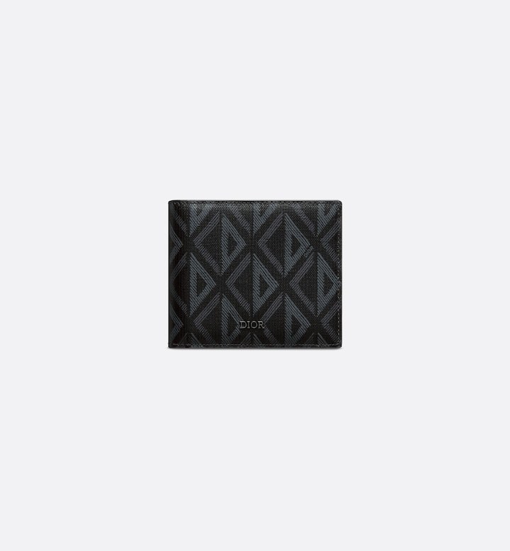Bifold Wallet  Black CD Diamond Canvas