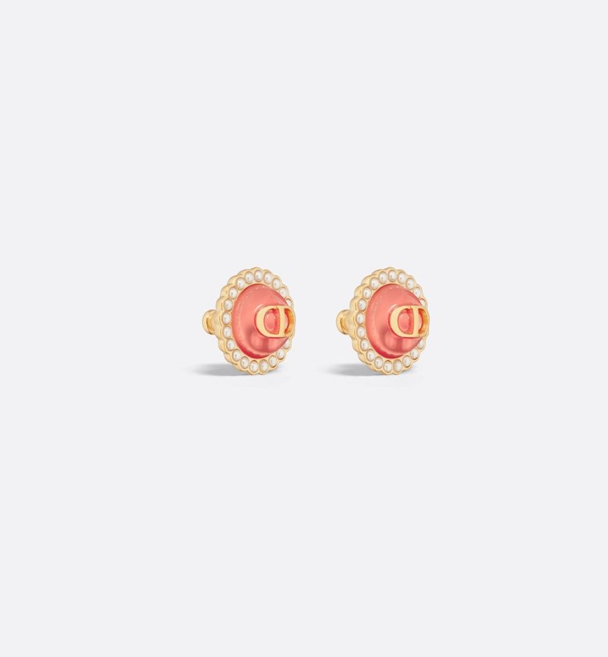 Petit CD Baroque Stud Earrings