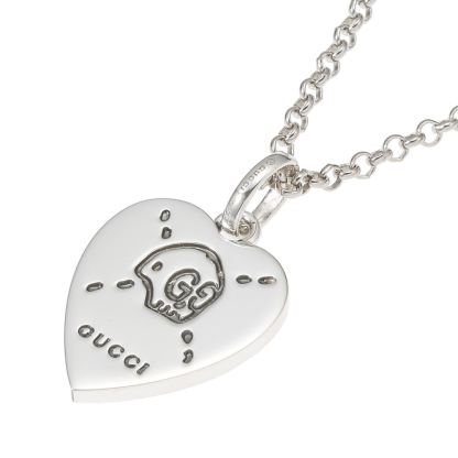 silver Ghost Heart charms-YBG45527200100U