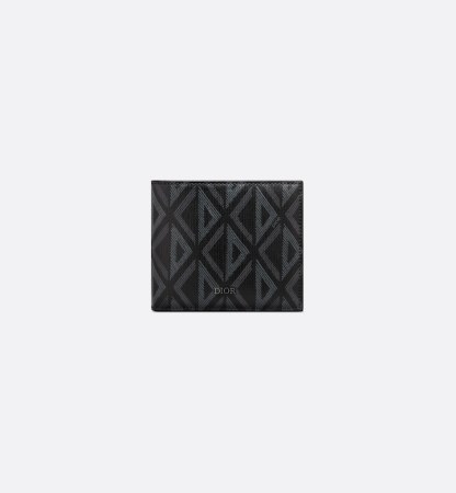 Bifold Wallet  Black CD Diamond Canvas