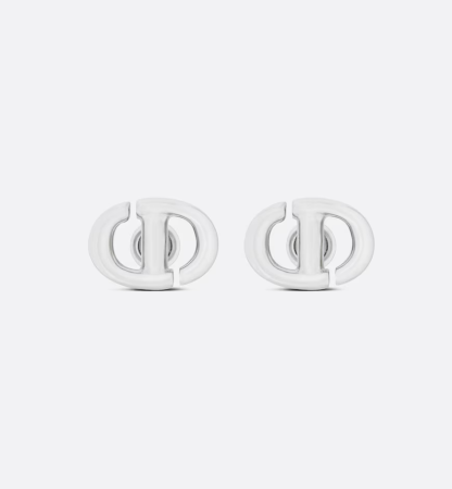 CD Navy Stud Earrings