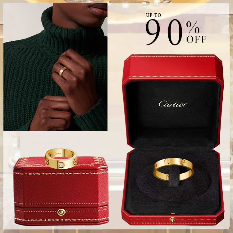 LOVE RING, CLASSIC MODEL, 3 DIAMONDS & LOVE RING, SMALL MODEL