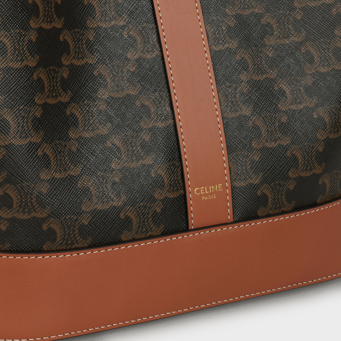 Medium Bucket in Triomphe Canvas and calfskin