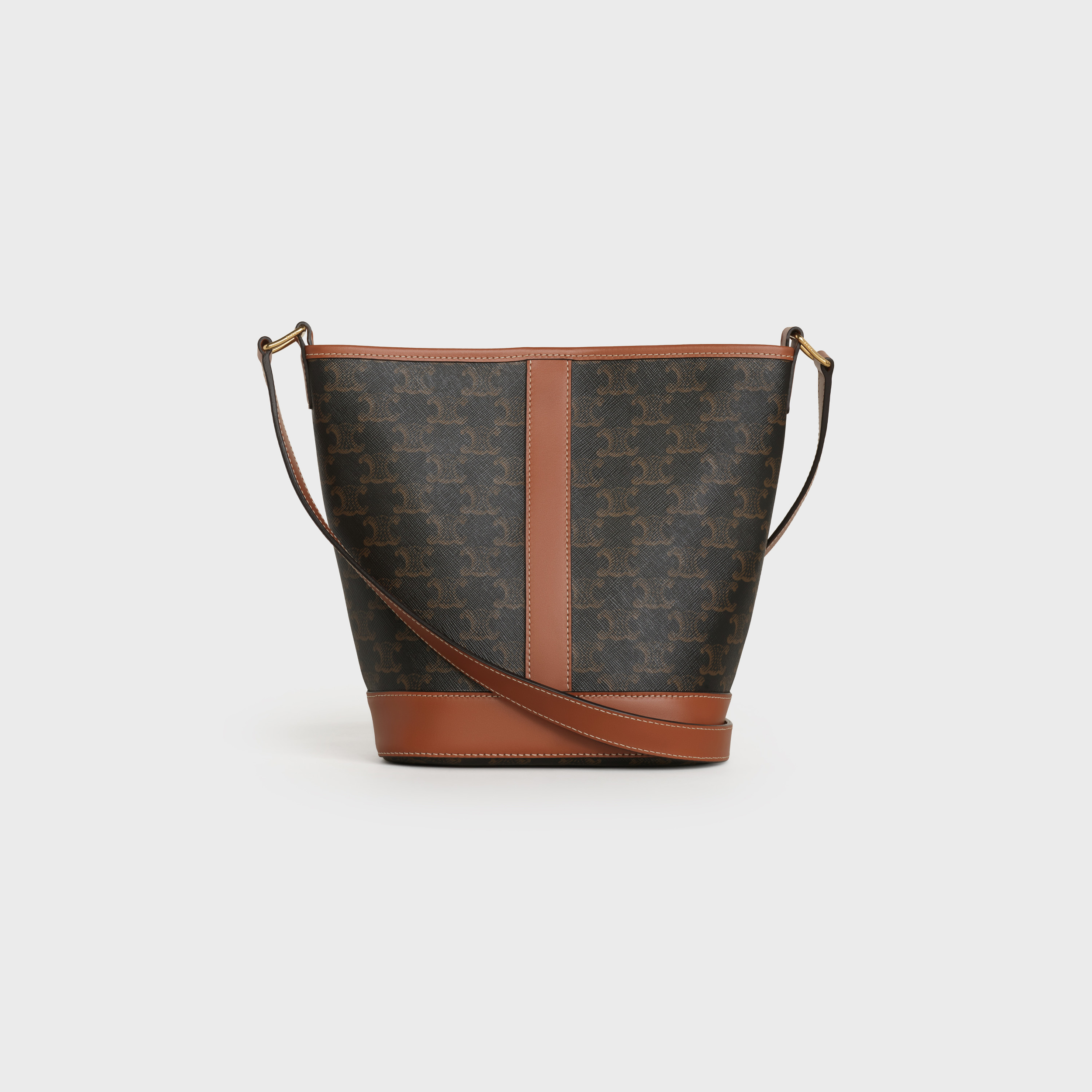 Small Bucket in Triomphe Canvas and calfskin