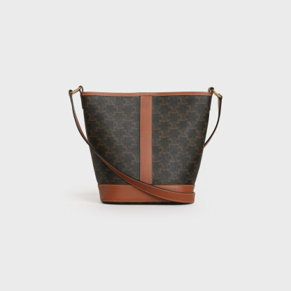 Small Bucket in Triomphe Canvas and calfskin