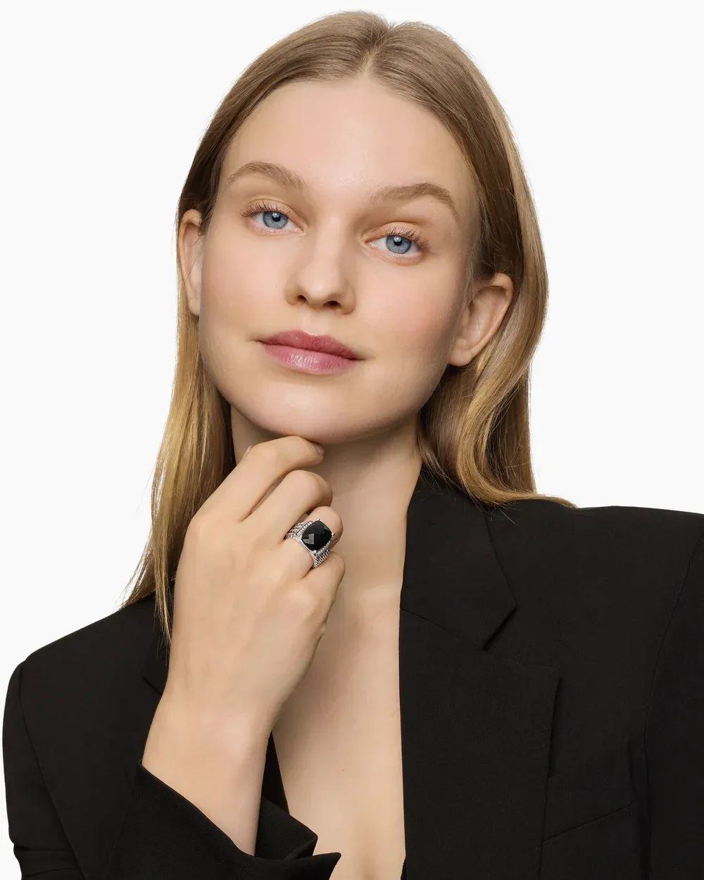 Wheaton® Ring Sterling Silver with Black Onyx and Diamonds