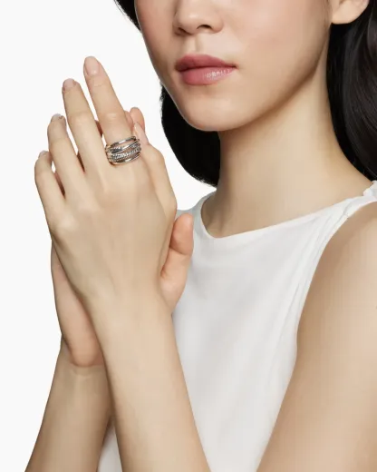 Crossover Ring Sterling Silver