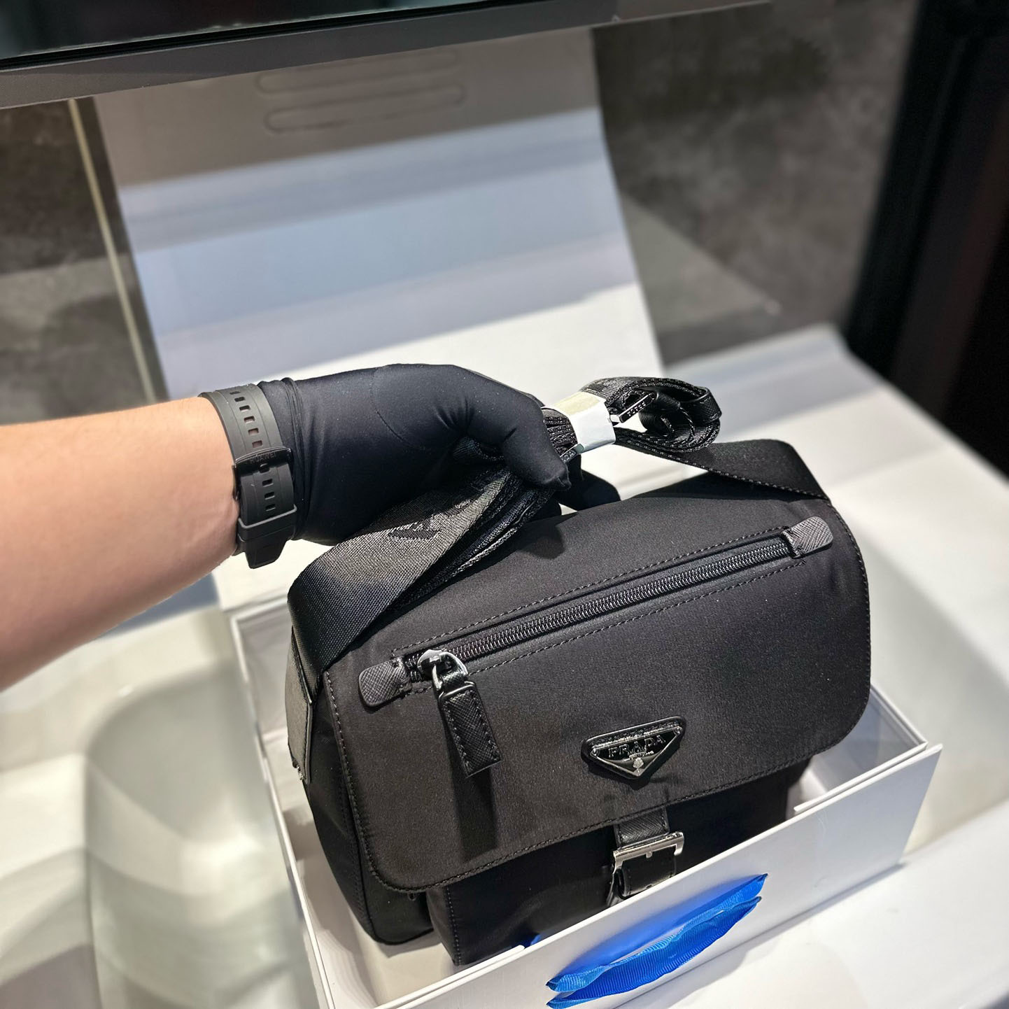 Re-Nylon shoulder bag