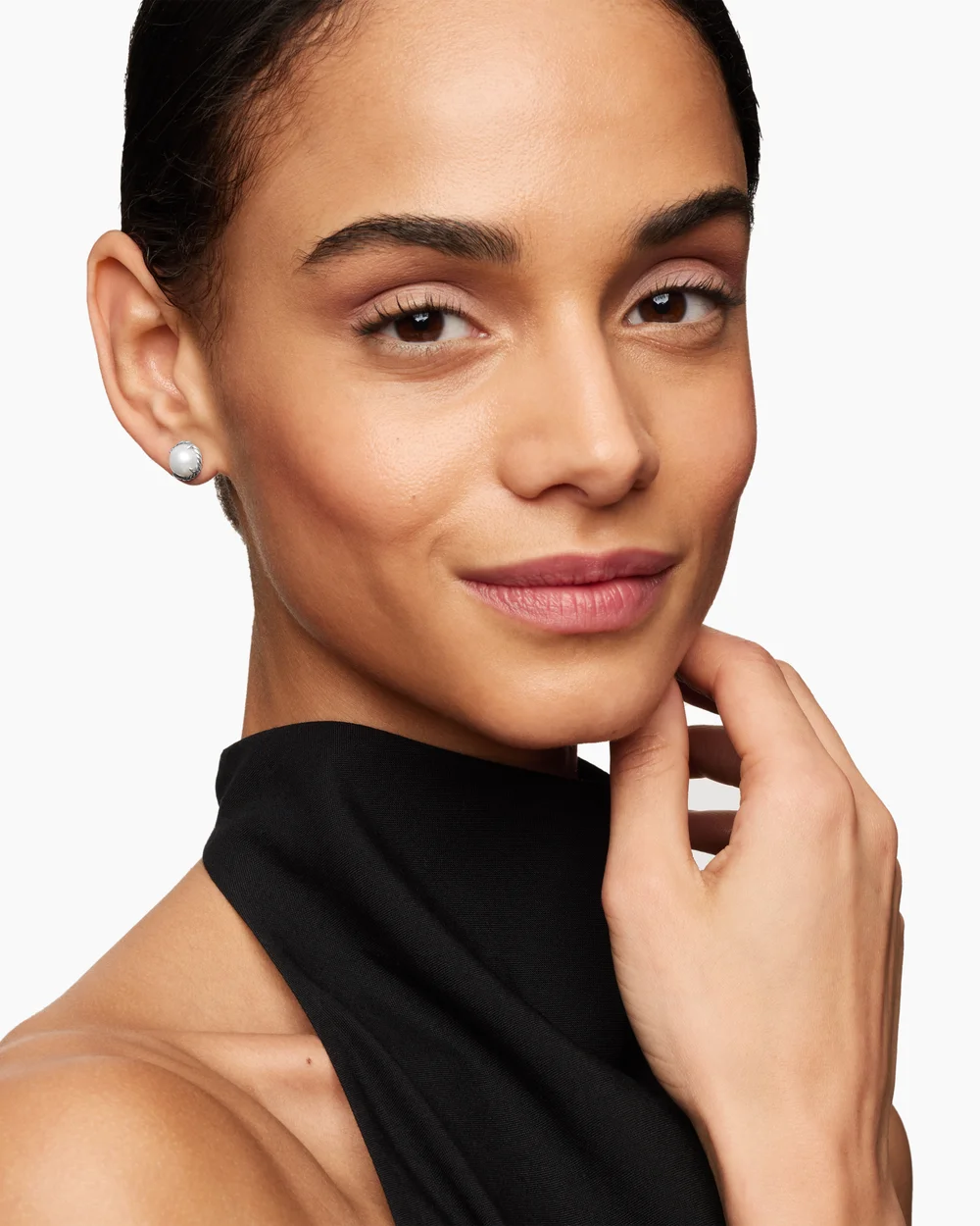 Petite Chatelaine® Stud Earrings Sterling Silver with Pearls