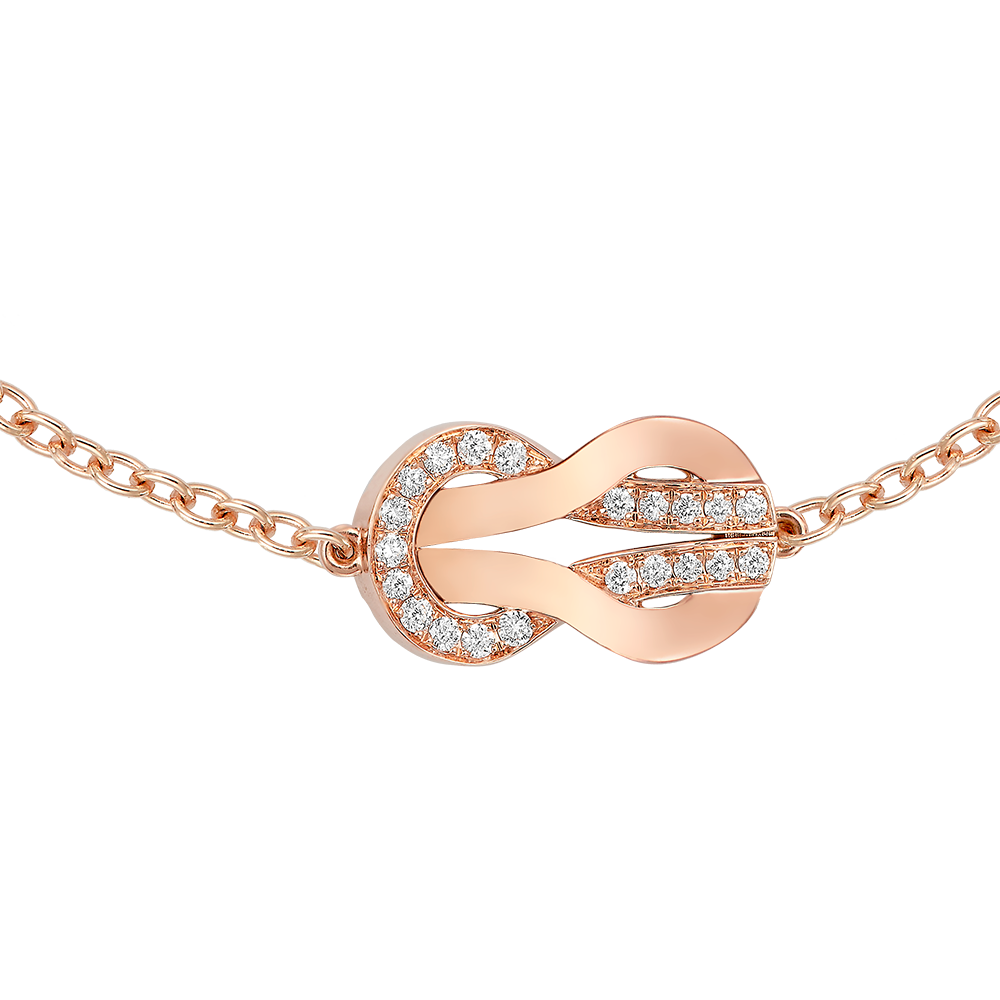 CHANCE INFINIE BRACELET 18K PINK GOLD AND DIAMONDS MEDIUM MODEL