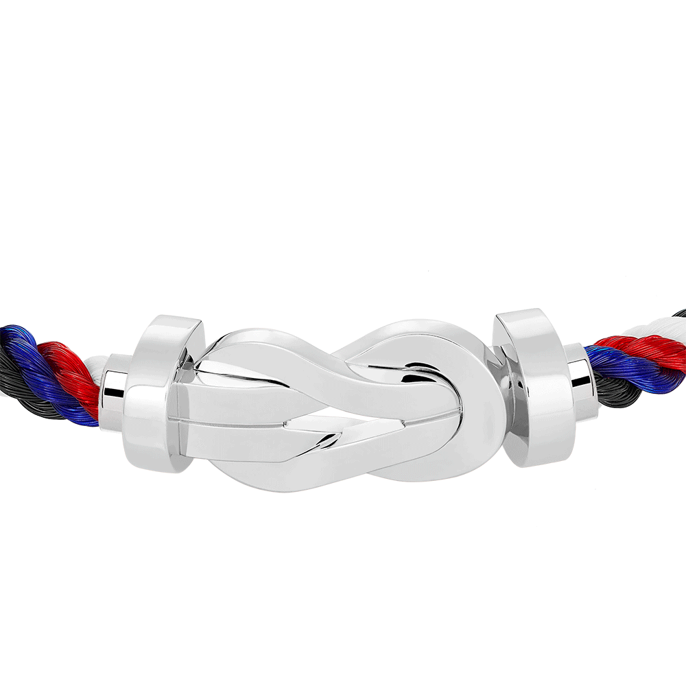 CHANCE INFINIE BRACELET 18K WHITE GOLD LARGE MODEL