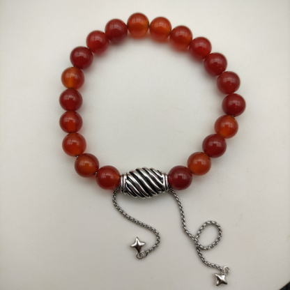 8MM Stretch Rock Crystal Bracelet