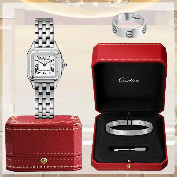 3‑Piece Carthttier Stack –Panthere, Love Bracelet & Ring
