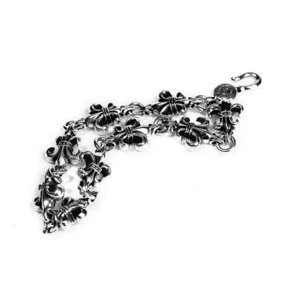 BS FLEUR CROSS CUT OUT LINK BRACELET