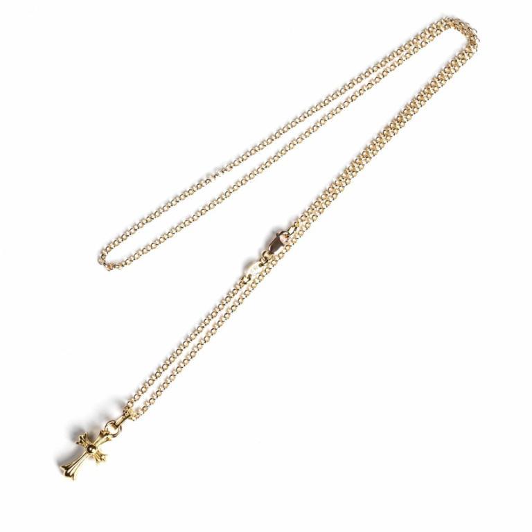 22K GOLD CROSS BABY FAT CHARM