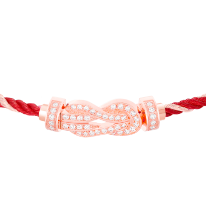 CHANCE INFINIE BRACELET 18K PINK GOLD AND DIAMONDS MEDIUM MODEL